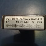 REMINGTON 223 REM. SP 55grs 3,6g